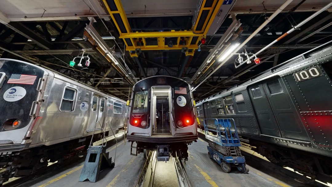 MTA train yard facility digital twin